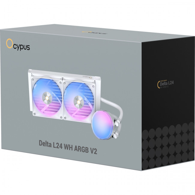 Система жидкостного охлаждения Ocypus Delta-L24-WH2AAWNN02X-GL White — для бизнеса и офиса