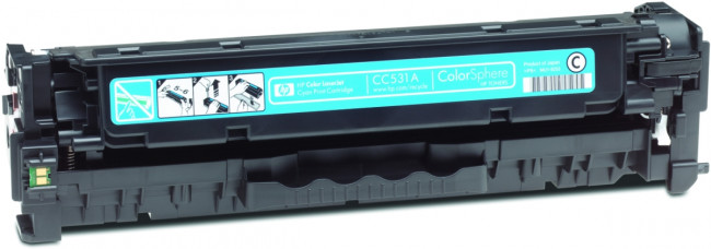 Тонер-картридж HP 304A Cyan Original LaserJet Print Cartridge (CC531A) — для бизнеса и офиса