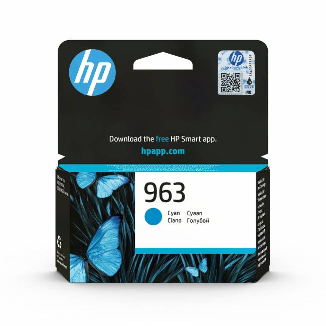 Картридж 963 для HP OfficeJet Pro 901x/902x/HP, 0,7К (O) голубой 3JA23AE — для бизнеса и офиса