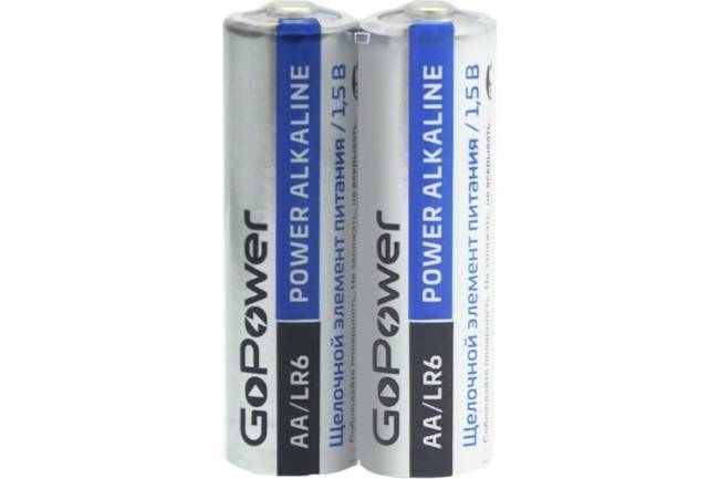 Батарейка GoPower LR6 AA Shrink 2 Alkaline 1.5V (2/40/800) коробка (40 шт.) GoPower LR6 AA Shrink 2 Alkaline 1.5V (00-00015599) — для бизнеса и офиса Батарейка GoPower LR6 AA Shrink 2 Alkaline 1.5V (2/40/800) коробка (40 шт.) GoPower LR6 AA Shrink 2 Alkaline 1.5V (00-00015599) — для бизнеса и офиса