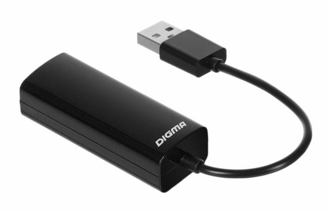 Сетевой адаптер Fast Ethernet Digma D-USB2-LAN100 — для бизнеса и офиса Сетевой адаптер Fast Ethernet Digma D-USB2-LAN100 — для бизнеса и офиса