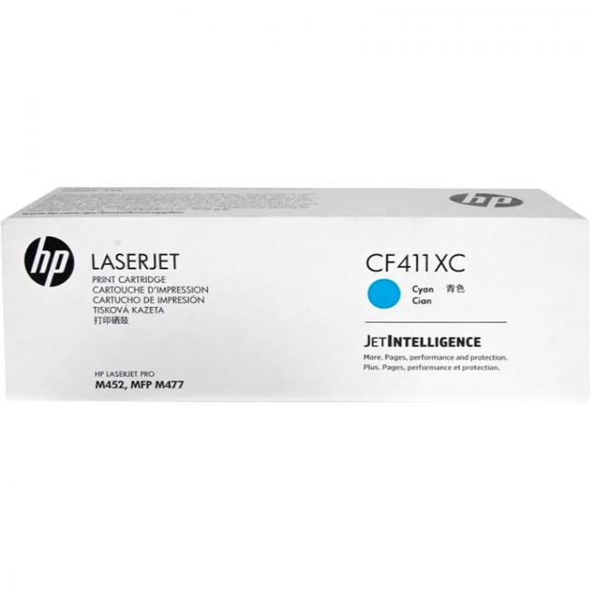 Тонер-картридж HP 410X Cyan LaserJet Contract Toner Cartridge (CF411XC) — для бизнеса и офиса