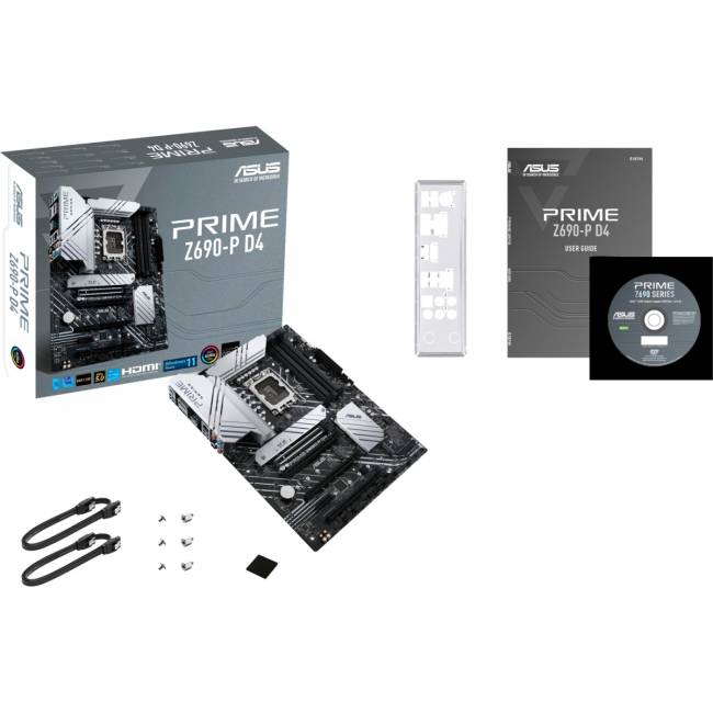 Материнская плата ASUS PRIME Z690-P D4 (90MB18P0-M0EAY0) — для бизнеса и офиса Материнская плата ASUS PRIME Z690-P D4 (90MB18P0-M0EAY0) — для бизнеса и офиса