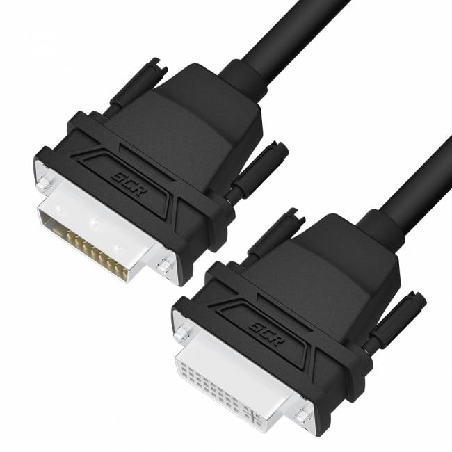GCR Удлинитель 5.0m DVI-D, черный, DVI/DVI, 25M/25F, FullHD, 28 AWG, GCR-54718 Greenconnect GCR-54718 — для бизнеса и офиса GCR Удлинитель 5.0m DVI-D, черный, DVI/DVI, 25M/25F, FullHD, 28 AWG, GCR-54718 Greenconnect GCR-54718 — для бизнеса и офиса