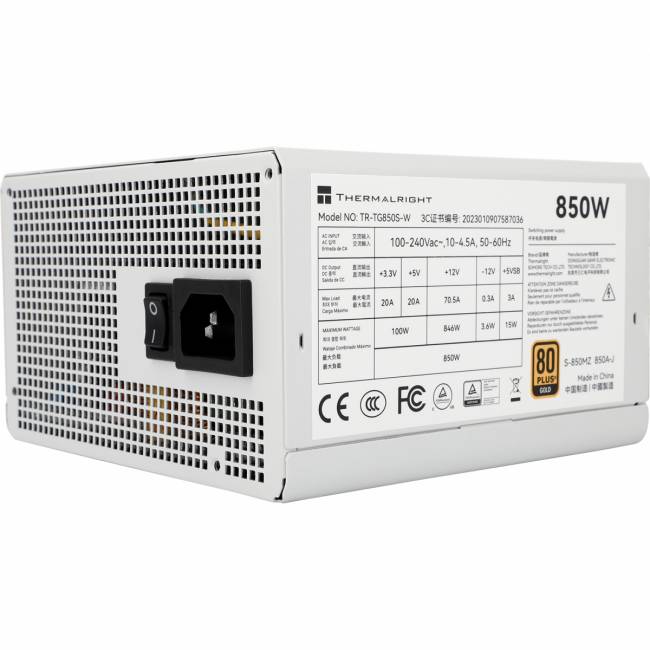 Блок питания ПК Thermalright TR-TG850S-W — для бизнеса и офиса Блок питания ПК Thermalright TR-TG850S-W — для бизнеса и офиса