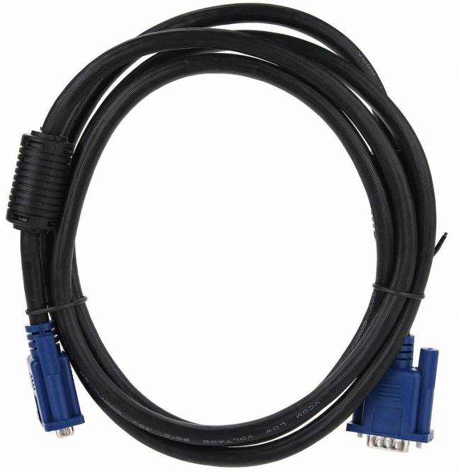 Кабель удлинительный Монитор-SVGA card (15M-15F) 1.8m, 2 фильтра VCOM <VVG6460-1.8M> VCOM VGA (m) - VGA (f) 1.8м — для бизнеса и офиса