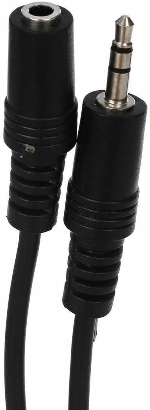 Кабель удлинительный 3.5 Jack (M) - 3.5 Jack (F), стерео, аудио, 5.0м VCOM <VAV7179-5M> VCOM mini jack 3.5 mm (m) - mini jack 3.5 mm (f) 5м