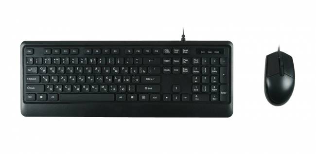 Комплект клавиатура+мышь Комплект клавиатура+мышь Foxline MK120 — для бизнеса и офиса