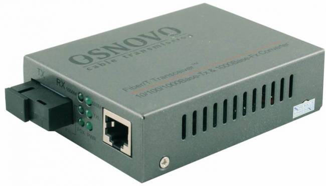 Медиаконвертер OSNOVO OMC-1000-11S5b — для бизнеса и офиса Медиаконвертер OSNOVO OMC-1000-11S5b — для бизнеса и офиса