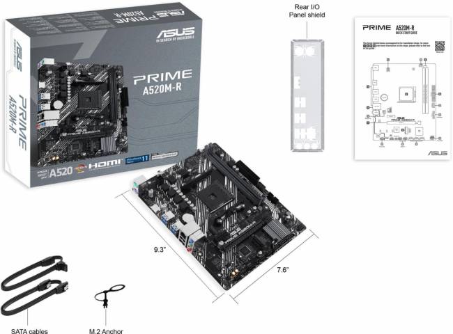 Материнская плата ASUS PRIME A520M-R — для бизнеса и офиса Материнская плата ASUS PRIME A520M-R — для бизнеса и офиса