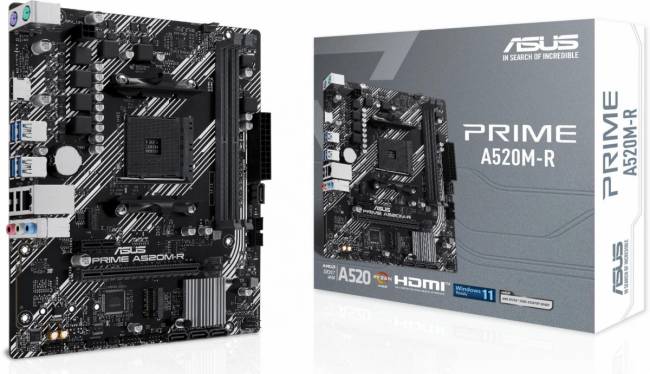 Материнская плата ASUS PRIME A520M-R — для бизнеса и офиса Материнская плата ASUS PRIME A520M-R — для бизнеса и офиса