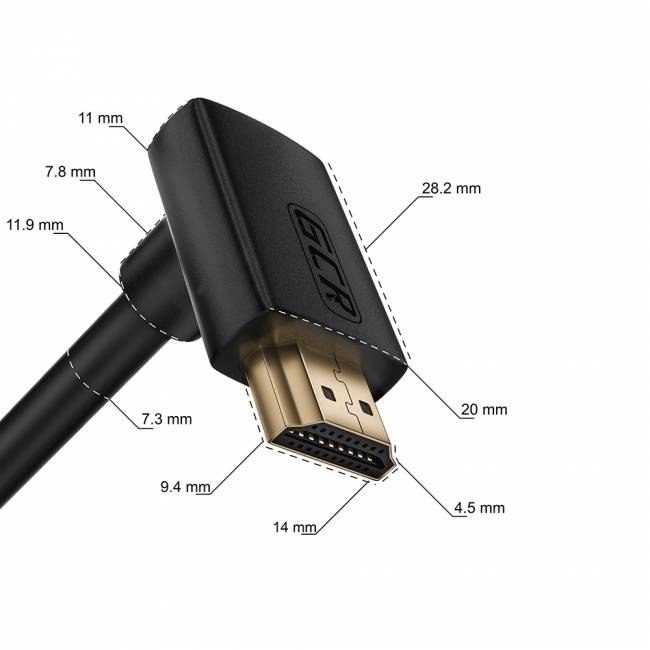 GCR Кабель 1.5m HDMI 2.0, M верхний угол/M верхний угол, черный нейлон, HDR 4:2:2, Ultra HD, 4K 60 fps 60Hz/5K*30Hz, 3D, AUDIO, 18.0 Гбит/с, 28/28 AWG, GCR-53274 Greenconnect HDMI 2.0 - HDMI 2.0 1.5м черный — для бизнеса и офиса GCR Кабель 1.5m HDMI 2.0, M верхний угол/M верхний угол, черный нейлон, HDR 4:2:2, Ultra HD, 4K 60 fps 60Hz/5K*30Hz, 3D, AUDIO, 18.0 Гбит/с, 28/28 AWG, GCR-53274 Greenconnect HDMI 2.0 - HDMI 2.0 1.5м черный — для бизнеса и офиса