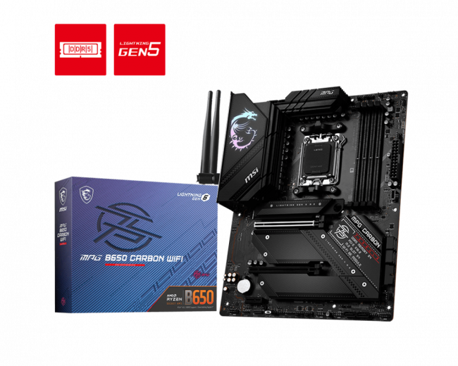 Материнская плата MSI MPG B650 CARBON WIFI — для бизнеса и офиса Материнская плата MSI MPG B650 CARBON WIFI — для бизнеса и офиса