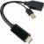 Кабель-переходник HDMI(M) +USB---> DP(F) 0.15m  4K*60Hz VCOM<CG599E> Кабель-переходник VCOM USB Type-A M+HDMI M/DisplayPort F (CG599E-0.15M) — для бизнеса и офиса