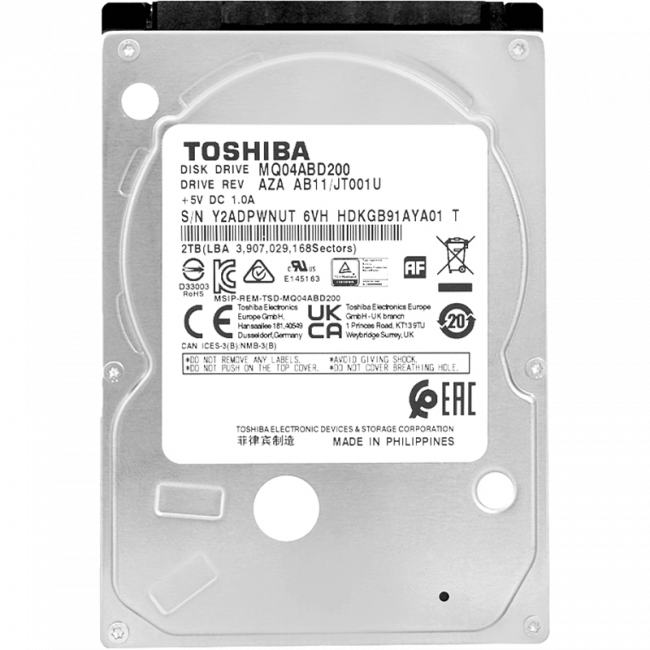 Жесткий диск Toshiba MQ04ABD200 — для бизнеса и офиса