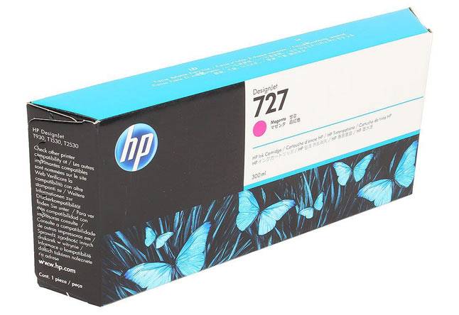 Картридж 727 для HP DJ T920/T1500, 300ml (O) magenta F9J77A — для бизнеса и офиса Картридж 727 для HP DJ T920/T1500, 300ml (O) magenta F9J77A — для бизнеса и офиса