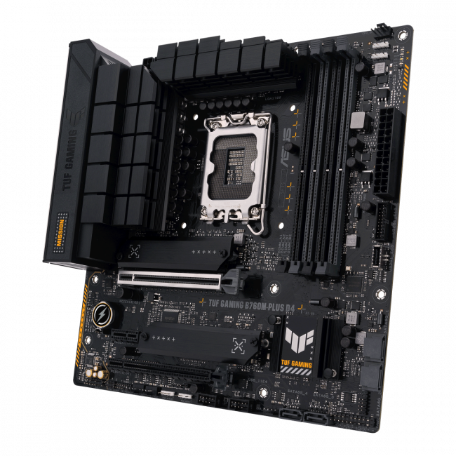Материнская плата ASUS TUF GAMING B760M-PLUS D4 — для бизнеса и офиса Материнская плата ASUS TUF GAMING B760M-PLUS D4 — для бизнеса и офиса
