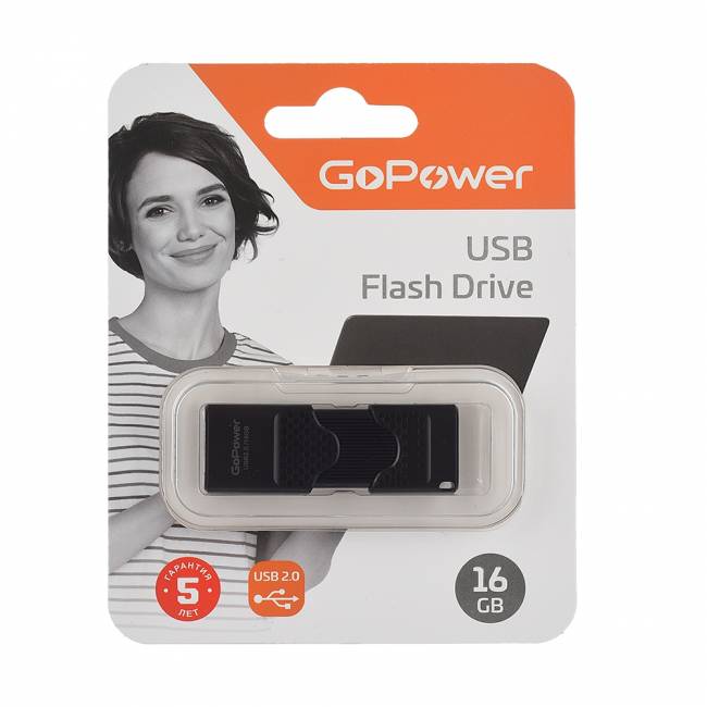 Флеш-накопитель Флеш-накопитель GoPower SLIDER 00-00025963 — для бизнеса и офиса Флеш-накопитель Флеш-накопитель GoPower SLIDER 00-00025963 — для бизнеса и офиса