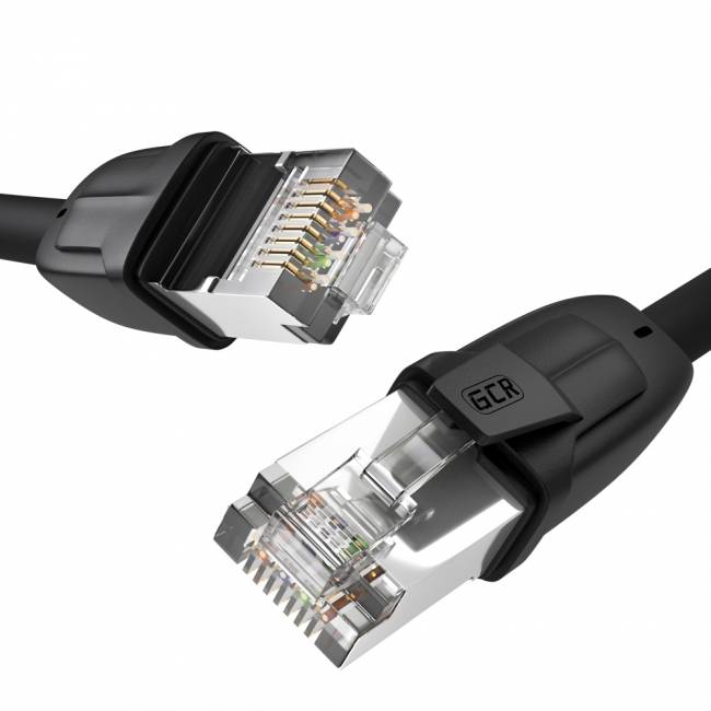 GCR Патч-корд PROF кат.8 ethernet 3.0m F/FTP, RJ45, CU, 26 AWG, литой, прямой, черный, экранированные коннекторы, GCR-52349 Greenconnect RJ45(m) - RJ45(m) Cat. 8 F/FTP LSZH 3м — для бизнеса и офиса GCR Патч-корд PROF кат.8 ethernet 3.0m F/FTP, RJ45, CU, 26 AWG, литой, прямой, черный, экранированные коннекторы, GCR-52349 Greenconnect RJ45(m) - RJ45(m) Cat. 8 F/FTP LSZH 3м — для бизнеса и офиса