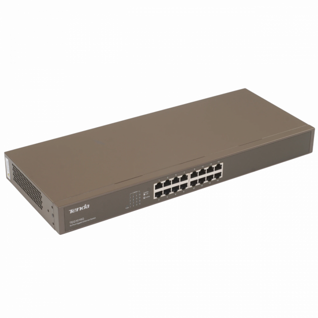 Коммутатор Tenda TEG1016G — для бизнеса и офиса Коммутатор Tenda TEG1016G — для бизнеса и офиса