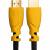 GCR Кабель 1.0m HDMI версия 1.4, черный, желтые коннекторы, OD7.3mm, 30/30 AWG, позолоченные контакты, Ethernet 10.2 Гбит/с, 3D, 4K GCR-HM340-1.0m, экран Greenconnect GCR-HM340-1.0m — для бизнеса и офиса