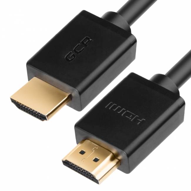 Кабель 1.5m HDMI 1.4, 30/30 AWG, позолоченные контакты, FullHD, Ethernet 10.2 Гбит/с, 3D, 4Kx2K, экран 4PH GCR-HM410-1.5m — для бизнеса и офиса