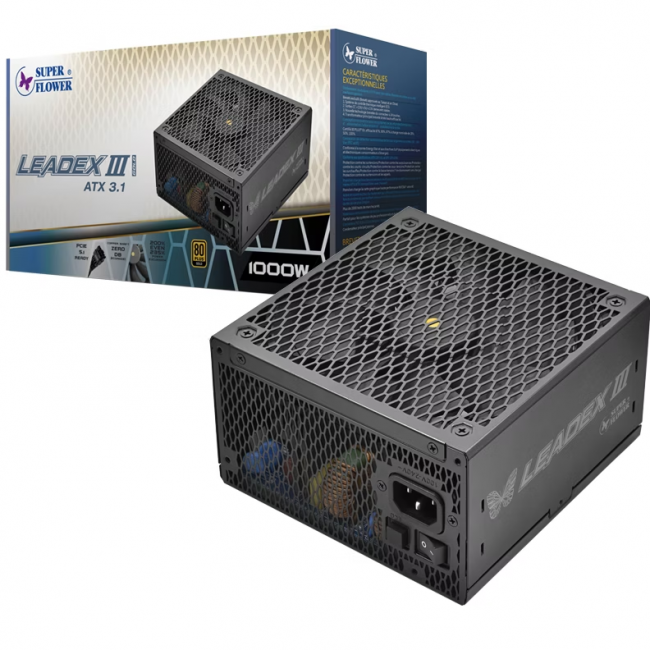 Блок питания 1000 Ватт Super Flower SF-1000F14GE — для бизнеса и офиса Блок питания 1000 Ватт Super Flower SF-1000F14GE — для бизнеса и офиса