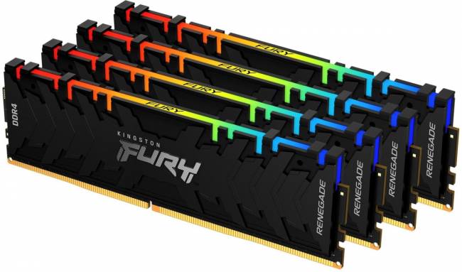 Память оперативная Kingston FURY Renegade RGB KF432C16RBAK4/32 — для бизнеса и офиса Память оперативная Kingston FURY Renegade RGB KF432C16RBAK4/32 — для бизнеса и офиса