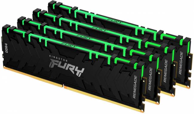 Память оперативная Kingston FURY Renegade RGB KF432C16RBAK4/32 — для бизнеса и офиса Память оперативная Kingston FURY Renegade RGB KF432C16RBAK4/32 — для бизнеса и офиса
