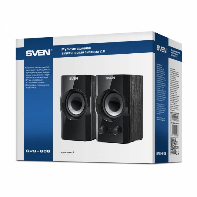 АС SVEN SPS-606, черный (6 Вт) Sven SV-014230 — для бизнеса и офиса АС SVEN SPS-606, черный (6 Вт) Sven SV-014230 — для бизнеса и офиса