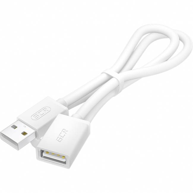 GCR Удлинитель 0.75m USB 2.0 AM/AF, белый, GCR-55061 Удлинитель Greenconnect 0.75 м (GCR-55061) — для бизнеса и офиса