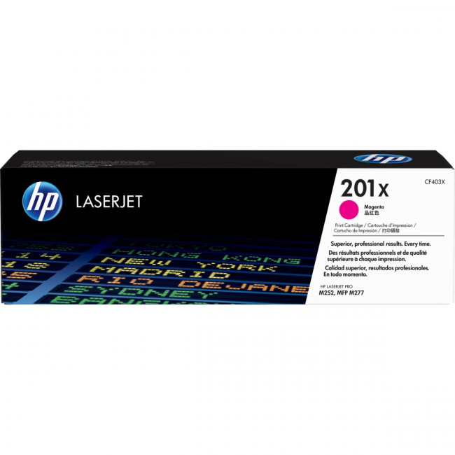 Тонер-картридж HP LaserJet 201X Magenta (CF403X) — для бизнеса и офиса