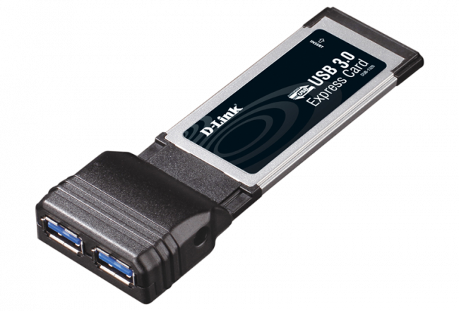 2-портовый USB 3.0 адаптер для шины ExpressCard D-Link DUB-1320/A1A — для бизнеса и офиса