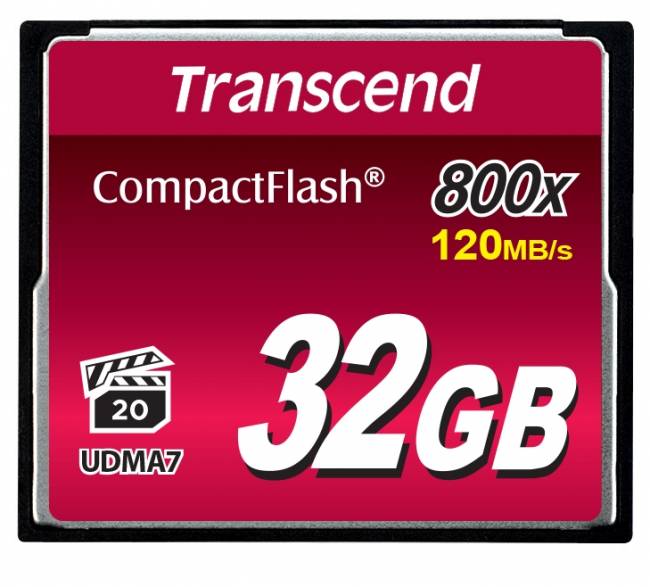 Карта памяти Transcend CompactFlash 800 32GB — для бизнеса и офиса Карта памяти Transcend CompactFlash 800 32GB — для бизнеса и офиса