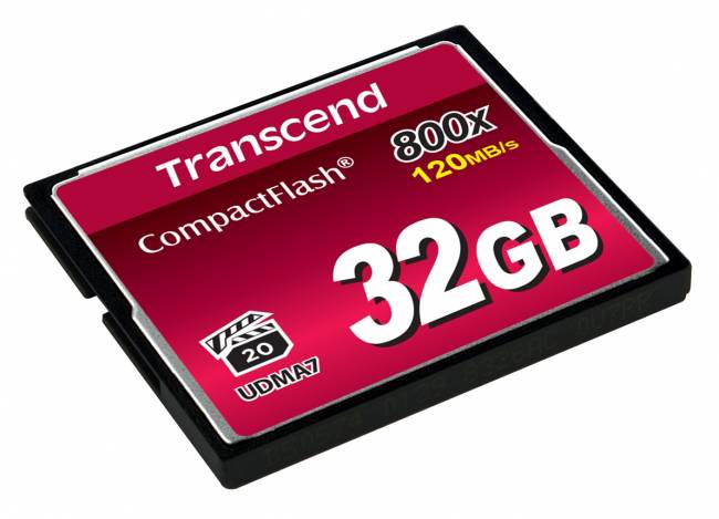 Карта памяти Transcend CompactFlash 800 32GB — для бизнеса и офиса Карта памяти Transcend CompactFlash 800 32GB — для бизнеса и офиса