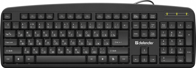 Defender Проводная клавиатура Office HB-910 RU,черный,полноразмерная Defender Office HB-910 RU — для бизнеса и офиса Defender Проводная клавиатура Office HB-910 RU,черный,полноразмерная Defender Office HB-910 RU — для бизнеса и офиса