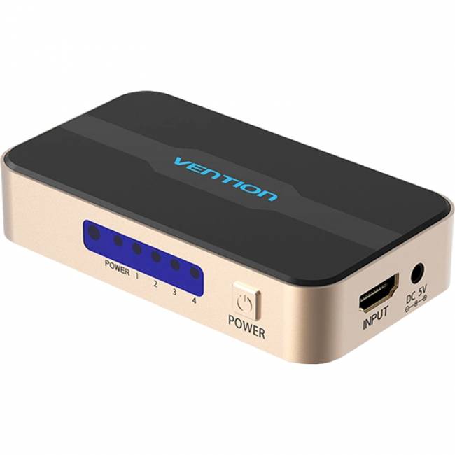 Разветвитель - сплиттер Vention HDMI 19F/4x19F на 4 монитора Разветвитель Vention HDMI 19F/HDMI 19F x 4 (ACCG0) — для бизнеса и офиса Разветвитель - сплиттер Vention HDMI 19F/4x19F на 4 монитора Разветвитель Vention HDMI 19F/HDMI 19F x 4 (ACCG0) — для бизнеса и офиса