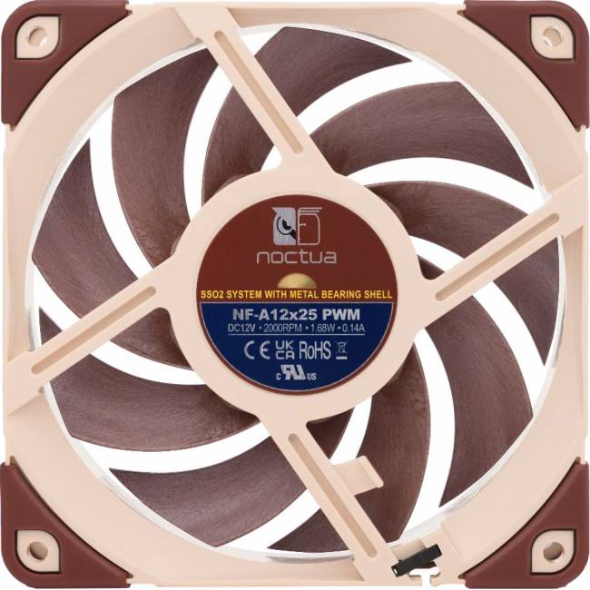 Кулер для корпуса Noctua NF-A12x25 PWM — для бизнеса и офиса Кулер для корпуса Noctua NF-A12x25 PWM — для бизнеса и офиса
