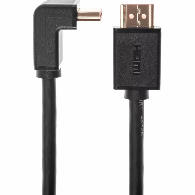 Кабель HDMI---HDMI ver 2.0 угловой коннектор 90град  2м,Telecom <TCG225-2M> Telecom TCG225-2M — для бизнеса и офиса