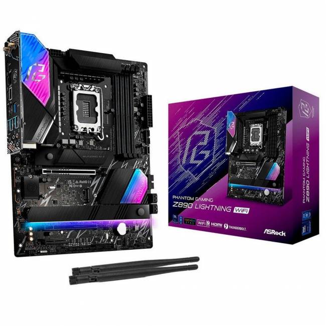 Материнская плата ASRock Z890 LIGHTNING WIFI — для бизнеса и офиса Материнская плата ASRock Z890 LIGHTNING WIFI — для бизнеса и офиса