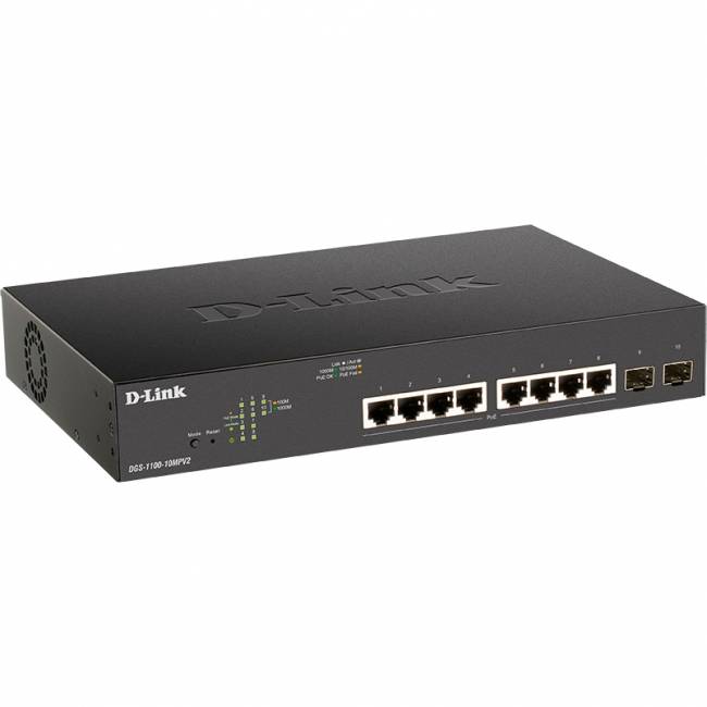 Коммутатор D-Link DGS-1100-10MPV2/A3A — для бизнеса и офиса Коммутатор D-Link DGS-1100-10MPV2/A3A — для бизнеса и офиса