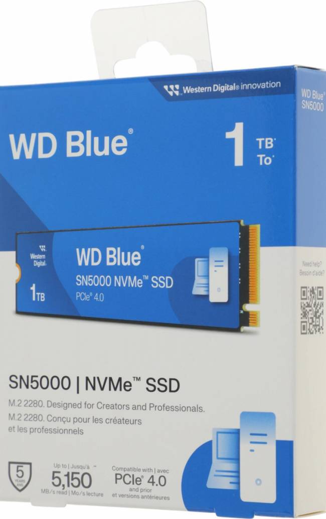 Накопитель SSD WD WDS100T4B0E — для бизнеса и офиса