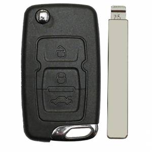 Корпус выкидного ключа GEELY 3 кнопки, лезвие № 75, без лого