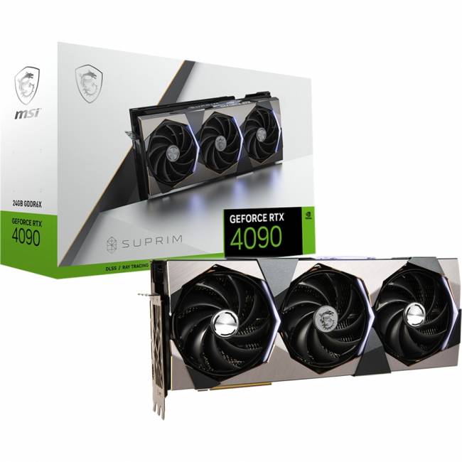Видеокарта MSI GeForce RTX 4090 SUPRIM 24G — для бизнеса и офиса Видеокарта MSI GeForce RTX 4090 SUPRIM 24G — для бизнеса и офиса