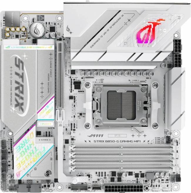 Материнская плата ASUS ROG STRIX B850-G GAMING WIFI — для бизнеса и офиса Материнская плата ASUS ROG STRIX B850-G GAMING WIFI — для бизнеса и офиса