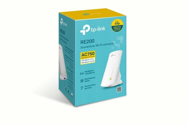 Усилитель Wi-Fi TP-Link RE200 — для бизнеса и офиса Усилитель Wi-Fi TP-Link RE200 — для бизнеса и офиса