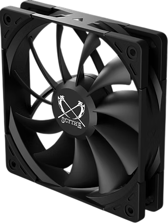 Кулер для корпуса Scythe Kaze Flex II 120 Black — для бизнеса и офиса Кулер для корпуса Scythe Kaze Flex II 120 Black — для бизнеса и офиса