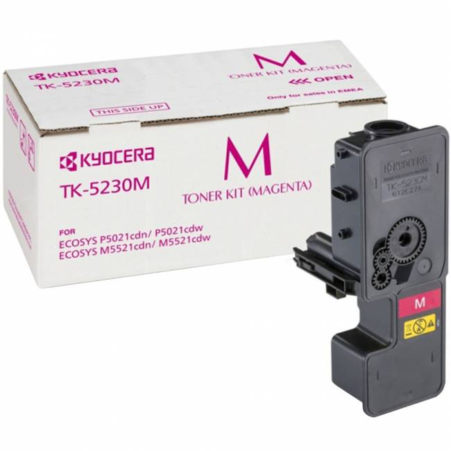 Тонер-картридж TK-5230M Kyocera P5021/M5521 2,2К, (O), красный — для бизнеса и офиса Тонер-картридж TK-5230M Kyocera P5021/M5521 2,2К, (O), красный — для бизнеса и офиса