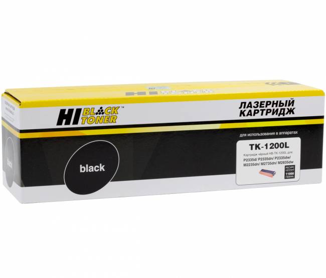 Тонер-картридж Hi-Black (HB-TK-1200L) для Kyocera Ecosys M2235/2735/2835/P2335, 11K (увелич. ресурс) — для бизнеса и офиса Тонер-картридж Hi-Black (HB-TK-1200L) для Kyocera Ecosys M2235/2735/2835/P2335, 11K (увелич. ресурс) — для бизнеса и офиса