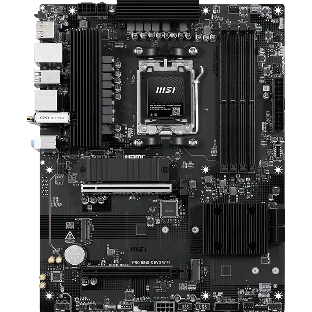 Материнская плата MSI PRO B850-S EVO WIFI — для бизнеса и офиса
